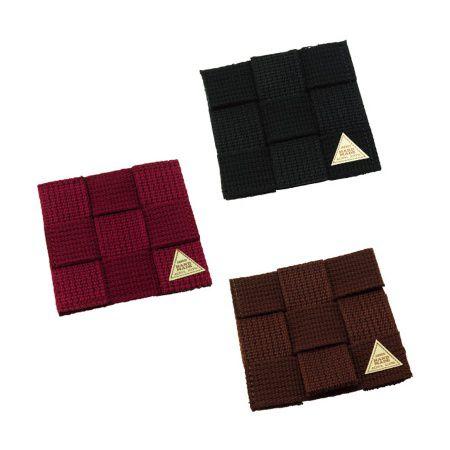 コースター 業務用 飲食店用　(Sサイズ) アクリル繊維 ブラック・ブラウン・ワイン 80x80mm...