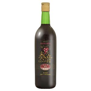 安曇野ワイナリー 「コンコード デザート」 375ml 極甘口 赤ワイン