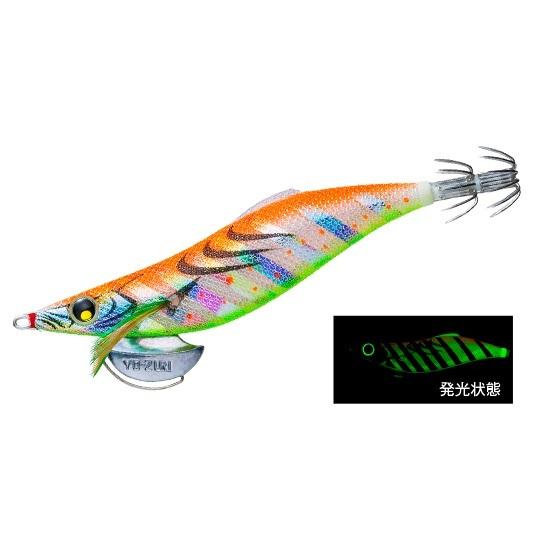 ヨーヅリ アオリーQ ＬＣスロー3.0号 03)夜光マーブルオレンジ