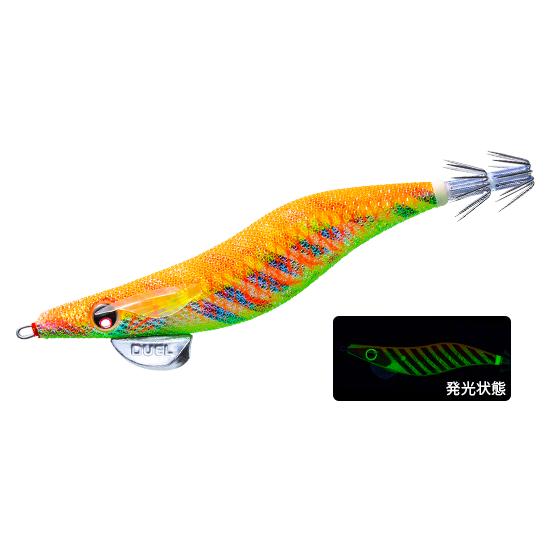 デュエル EQ（Egiオリジナル） 3.5号 3.LMOG 夜光マーブルオレンジ
