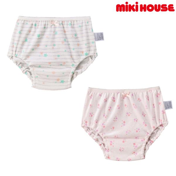 ミキハウス正規販売店/ミキハウス　mikihouse　星ボーダー＆小花　ショーツセット 2枚1セット...