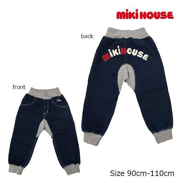 ●取り寄せ商品●30％OFF セール ● ミキハウス mikihouse バックロゴ パンツ 長ズボ...