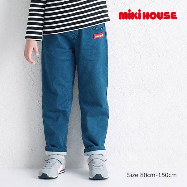 ●取り寄せ商品● ミキハウス ストレッチデニムニット パンツ (  80 90 100 110 12...