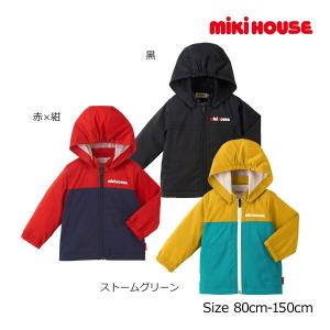 ミキハウス正規販売店/ミキハウス　mikihouse　ロゴ　ウィンドブレーカー(80cm・90cm・100cm・110cm・120cm・130cm・140cm・150cm）｜attackone