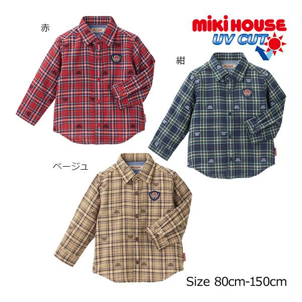 ●取り寄せ商品●ミキハウス　mikihouse　長袖シャツ（80cm・90cm・100cm・110c...