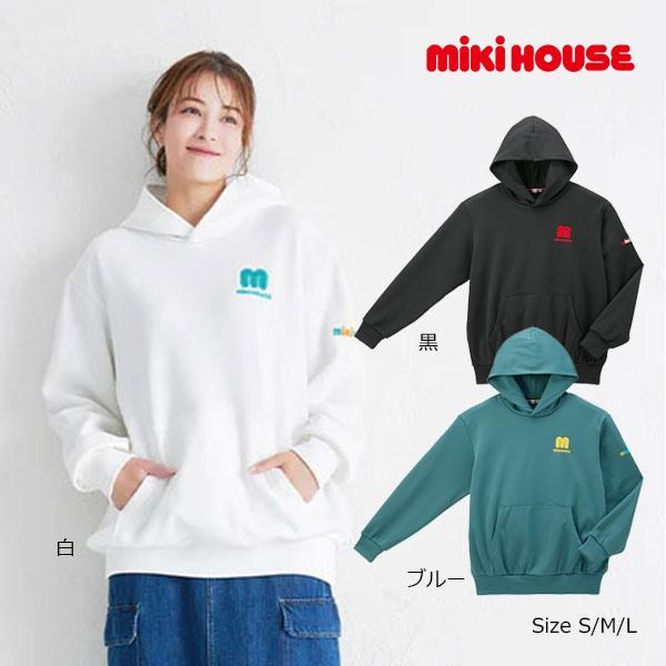 ●取り寄せ商品● ミキハウス mikihouse 裏起毛 ダンボールニット フーディー パーカー 大...