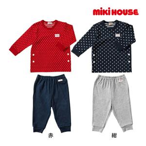 ●30％OFFセール●ミキハウス　mikihouse　長袖パジャマ　（100cm・110cm・120cm・130cm）ルームウェア 男の子 女の子