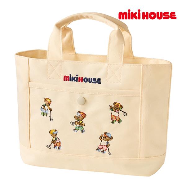 ●取り寄せ商品●ミキハウス mikihouse ミキハウスベア トートバッグ 男の子 女の子 ゴルフ...