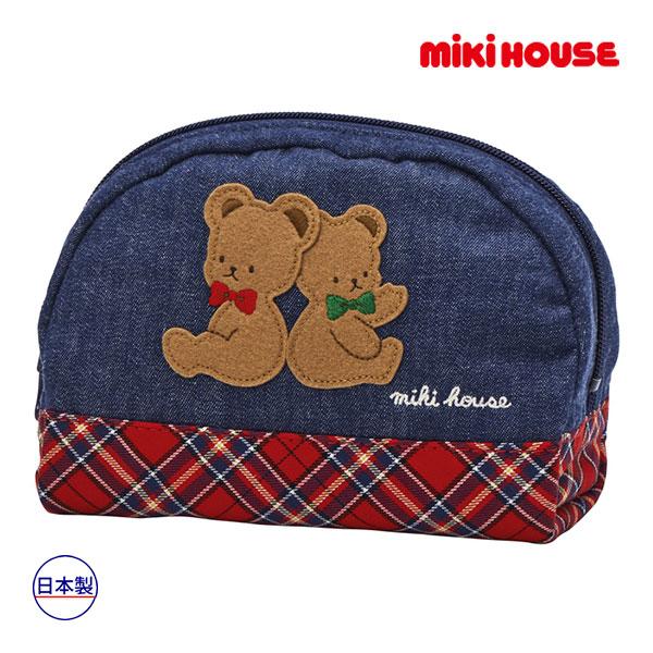 ●取り寄せ商品●ミキハウス mikihouse ミキハウスベア ポーチ 男の子 女の子（サイズなし）