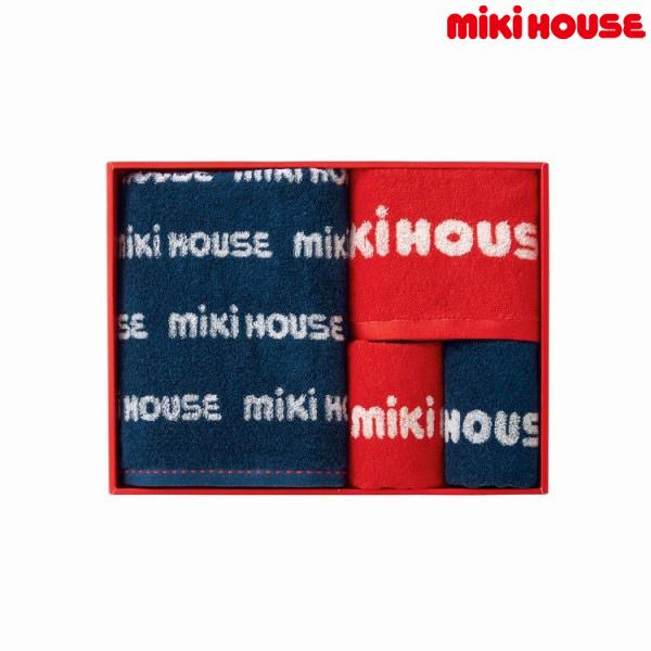 ●取り寄せ商品●ミキハウス　mikihouse　フェイス＆ハンド＆ミニタオル2枚セット箱入 (サイズ...