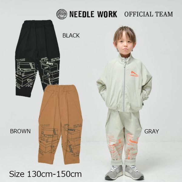 ニードルワーク （NEEDL WORK） OFFICIAL TEAM ストレッチポプリンスニーカーイ...