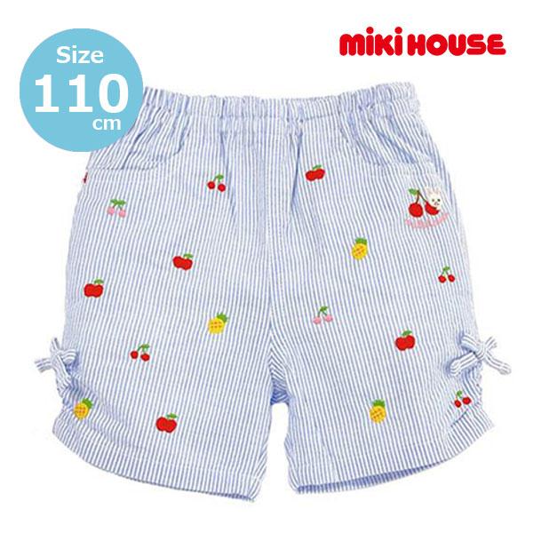 ●40％OFFセール●ミキハウス　mikihouse　ストライプ　ハーフパンツ(110cm・120c...