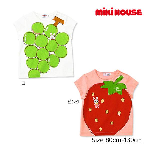 ●40％OFFセール●ミキハウス　mikihouse　フルーツプリント　半袖　Ｔシャツ(110・12...