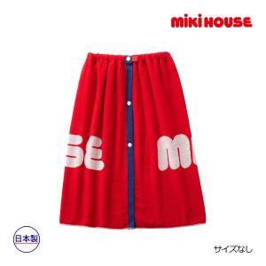 ミキハウス正規販売店/ミキハウス　mikihouse　スナップ付き　ビーチタオル(サイズ無し）｜attackone