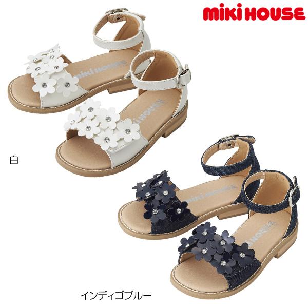 ●取り寄せ商品●ミキハウス　mikihouse　お花　キッズサンダル サマーシューズ ( 15cm ...