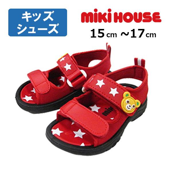 ●40％OFFセール●ミキハウス　mikihouse　キッズサンダル ジャージー素材 軽量 サマーシ...