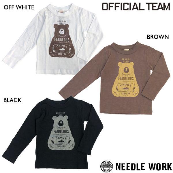 ニードルワーク（NEEDL WORK）OFFICIAL TEAM BEAR T-SHIRT 長袖Tシ...