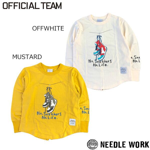 ニードルワーク（NEEDL WORK）OFFICIAL TEAM　SNEAKERS　LOGO　長袖Ｔ...