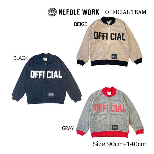 ニードルワーク（NEEDL WORK）OFFICIAL TEAM　ジップアップロゴスウェット(90c...