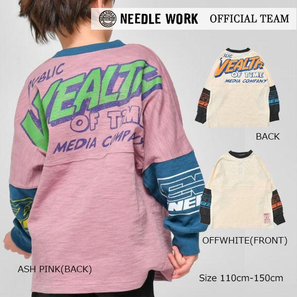ニードルワーク OFFICIAL TEAM  スラブ天竺　ドルマン　ワイド　Tシャツ　長袖 ( 11...