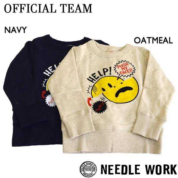 ニードルワーク　オフィシャルチーム OFFICIAL TEAM　FACE SWEAT SHIRT ト...