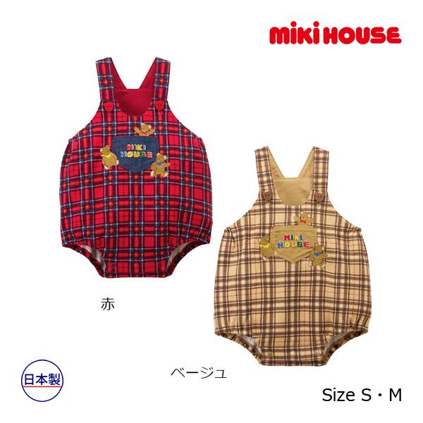 ミキハウス正規販売店/ミキハウス　mikihouse　ミキハウスベア ロンパース(Ｓ（70-80ｃｍ...