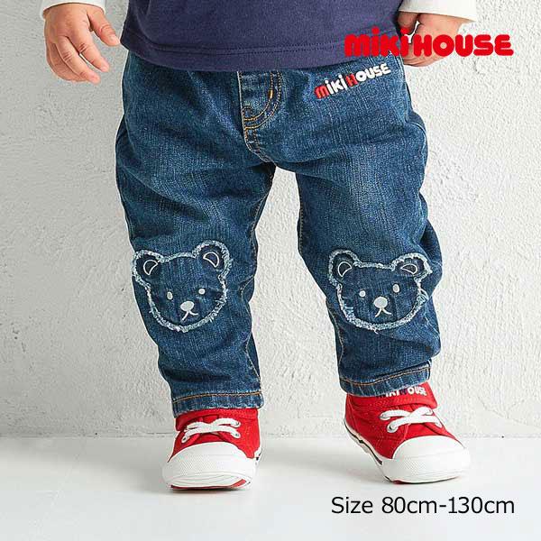 ●取り寄せ商品●ミキハウス　mikihouse　ミキハウスベア パンツ  デニム  カジュアル（80...