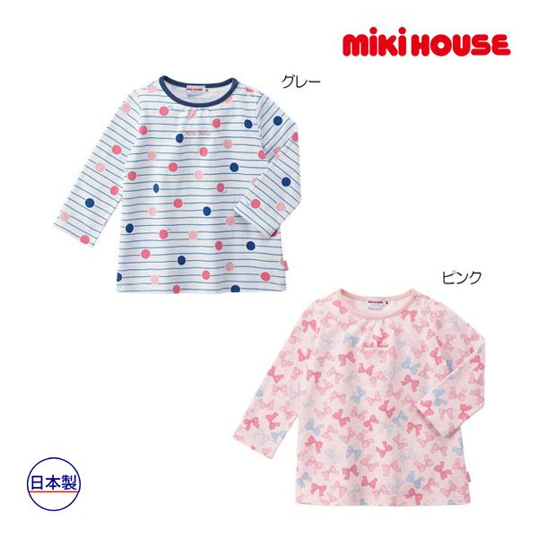 30％OFFセール●ミキハウス　mikihouse　総柄長袖Ｔシャツ(80・90・100・110・1...