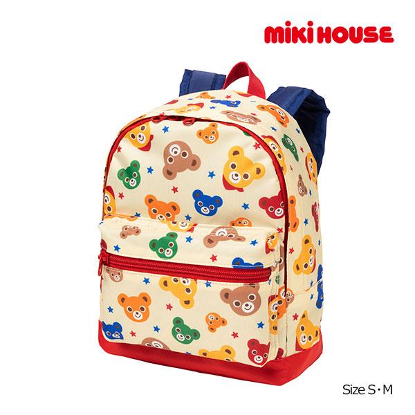 30％OFFセール●ミキハウス mikihouse プッチー 総柄 リュック〈Mサイズ(5-6歳)〉...
