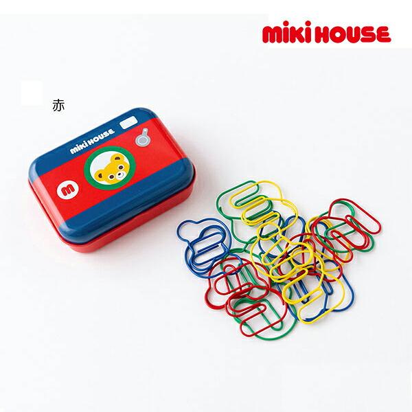 ミキハウス正規販売店/ミキハウス　mikihouse　くま×ｍロゴクリップ【ケース付き】