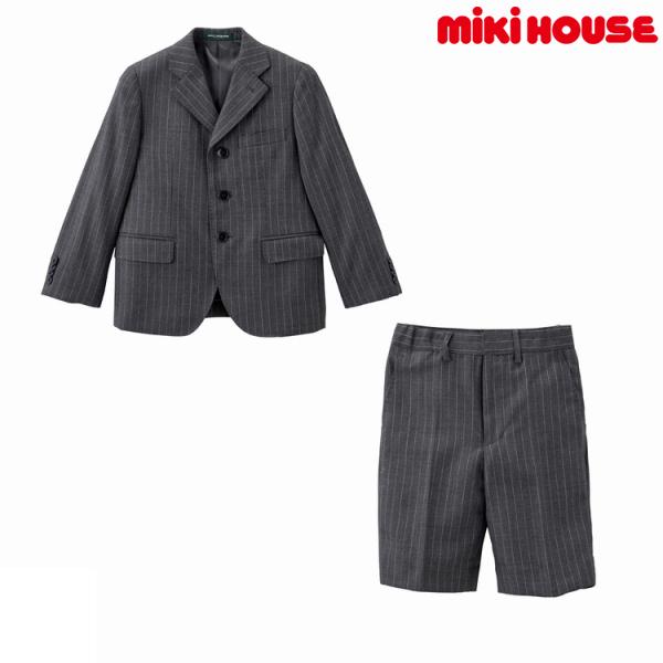 ●取り寄せ商品●ミキハウス　mikihouse　フォーマル /ストライプスーツ(120cm・130c...