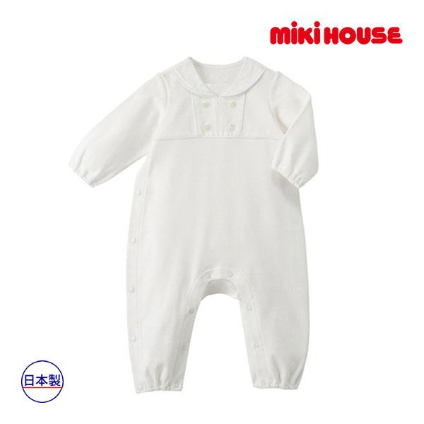 ●取り寄せ商品●ミキハウス ベビー mikihouse　セーラーカラー風カバーオール(70cm・80...