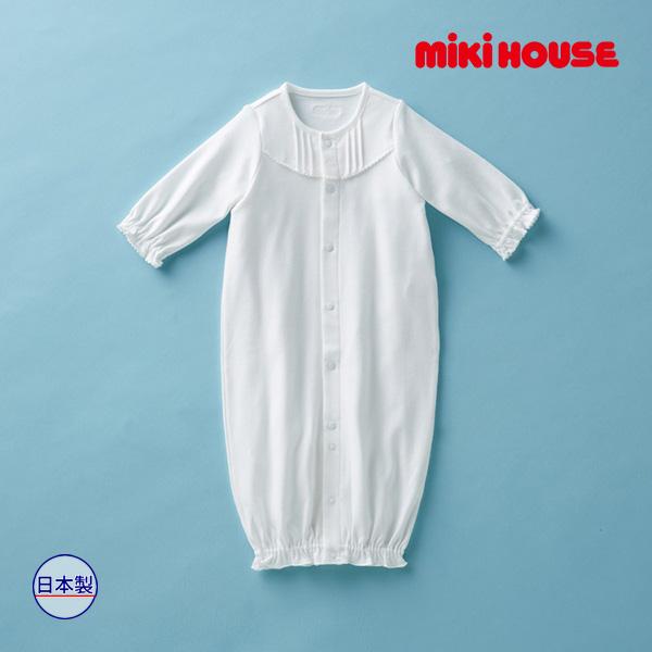 ●取り寄せ商品●ミキハウス ベビー mikihouse　シンプルフリル*純白*ツ−ウェイオ−ル(50...