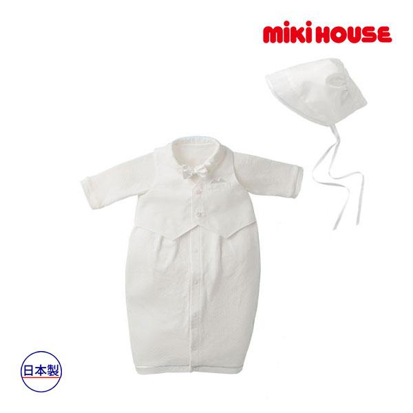 ●取り寄せ商品●ミキハウス ベビー mikihouse　ベスト＆蝶ネクタイ付き天竺素材のツーウェイオ...
