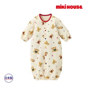 MIKI HOUSE（ミキハウス） ベア 総柄 ツーウェイオール 50 〜 70 cm
