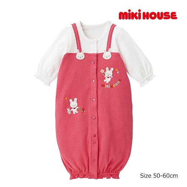 ●取り寄せ商品●ミキハウス　mikihouse　ミキハウスベビー  オーバーオール風 ツーウェイオー...