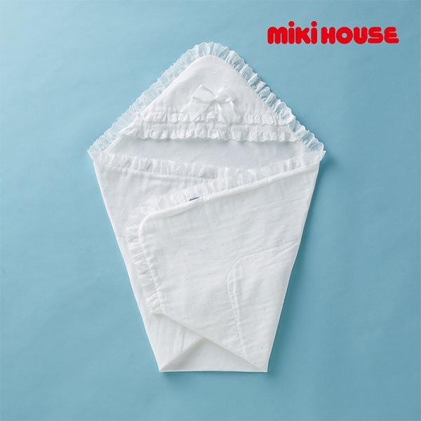 ●取り寄せ商品●ミキハウス　mikihouse　ミキハウスベビー  ダブルガーゼアフガン（おくるみ）...