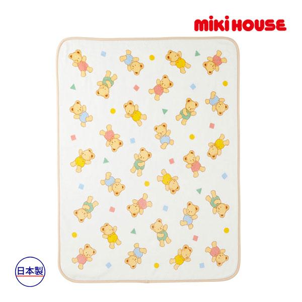 ●取り寄せ商品●ミキハウス　mikihouse　ベビー　コットンブランケット　くま　男の子　女の子　...