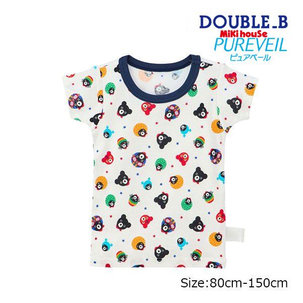 ●取り寄せ商品●ミキハウス　ダブルビー　mikihouse　半袖 Tシャツ　肌着　( 80・90・1...