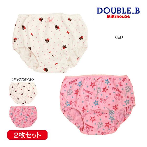 ミキハウス正規販売店/ミキハウス　ダブルビー　mikihouse　キャンディー＆ドット柄　ショーツセ...