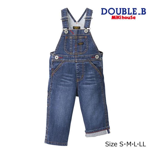●取り寄せ商品●ミキハウス　ダブルビー　mikihouse　オーバーオール（S・M・L・LL）