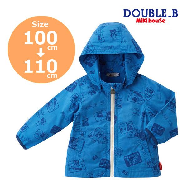 ミキハウス正規販売店/ミキハウス　ダブルビー　mikihouse　アメコミ風プリントジャンパー(10...