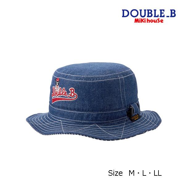 ●取り寄せ商品●30％OFFセール●ミキハウス　ダブルビー　mikihouse　デニム　バケット ハ...