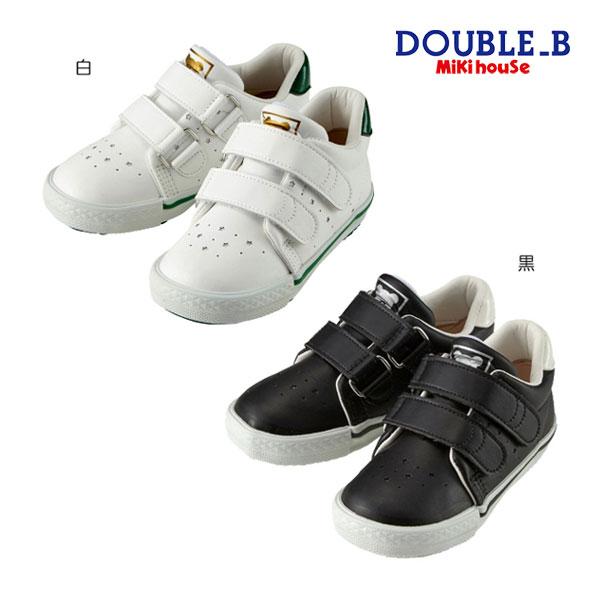 ●40％OFFセール●ミキハウス　ダブルビー　mikihouse　ソフトレザーキッズシューズ(15c...