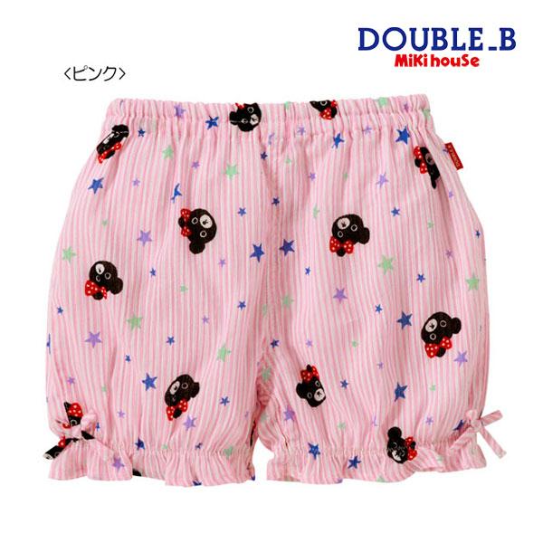 ●40％OFFセール●ミキハウス　ダブルビー　mikihouse　ガールズストライプ　キッズステテコ...