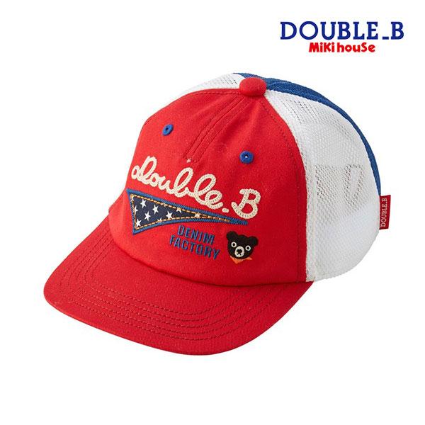 ●43％OFFセール●ミキハウス　ダブルビー　mikihouse　メッシュ キャップ 帽子  ( 4...