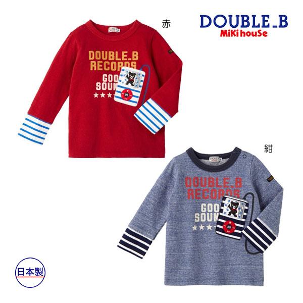 ミキハウス正規販売店/ミキハウス　ダブルビー　mikihouse　ミュージックプレイヤー長袖Ｔシャツ...