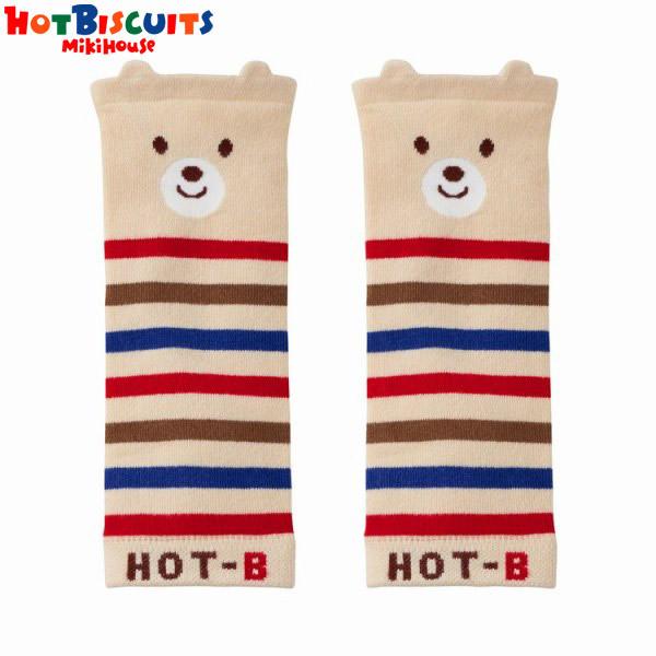 ミキハウス　ホットビスケッツ　mikihouse　レッグウォーマー(フリーサイズ）くま 男の子 女の...