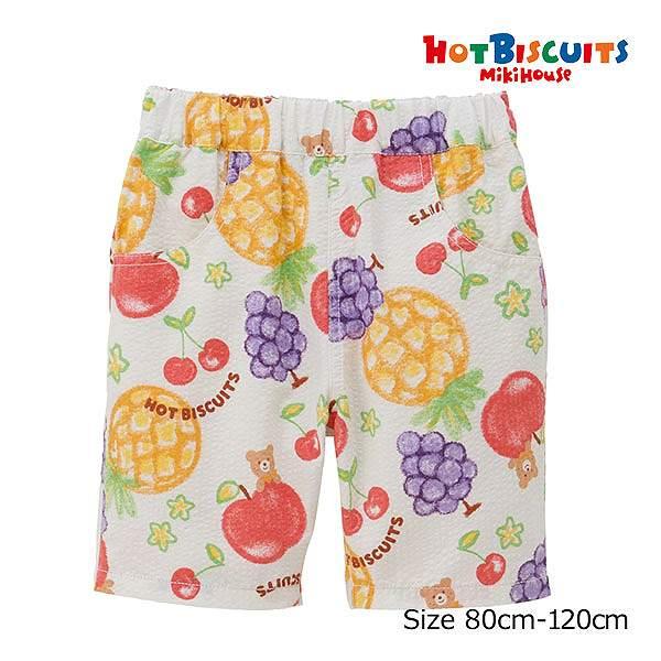 ●取り寄せ商品●ミキハウス　ホットビスケッツ　mikihouse　オリジナル フルーツ柄 ハーフパン...