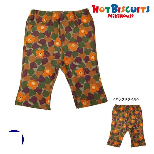ミキハウス正規販売店/ミキハウス　ホットビスケッツ　mikihouse　7分丈カモフラージュ総柄スト...